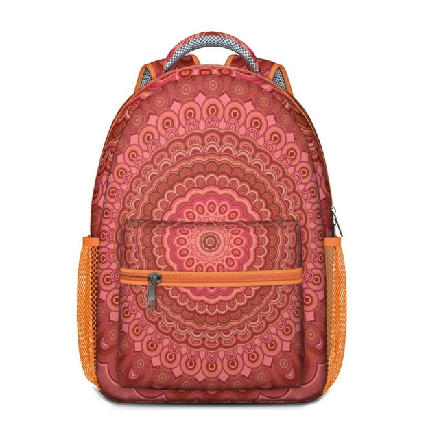 Emotional Psychedelic Backpack - Stylish Waterproof Daypack with Ergonomic Spinal Support, Vibrant Geometric Abstract Design for Teens & Adults