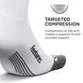 thumbnail image 3 of Feetures Elite Light Cushion Mini Crew Sock - Sport Sock with Targeted Compression - Off-White, L (1 Pair), 3 of 6