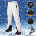 thumbnail image 2 of SRZYMJ Mens Drawstring Joggers Men's Insulated Snowboard Bib Overalls with Detachable Suspenders for Winter Outdoor Skiing and Cold, 2 of 5