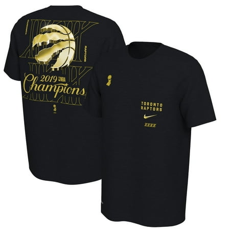 La Nba T-shirt Toronto Raptors Nike 2019 NBA Finals Champions Celebration Expressive Performance T-Shirt - Black ()