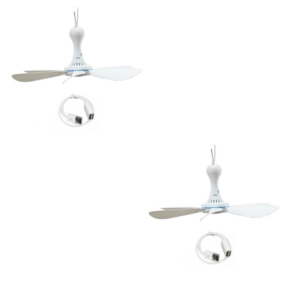 Ventilador de techo eléctrico Yuarrent Grande de doble con control de velocidad y luz