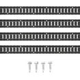 thumbnail image 1 of VEVOR E Track Tie Down Rail Kit, 5' Steel Rails, 4 Pack, Secure Cargo & Heavy Loads Up to 2000 lbs, Heavy Duty Etrack Rails with Screws for several vehicles, ATV Mountings, 1 of 9