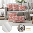 thumbnail image 6 of Coral Pink Starfish Coastal Outdoor Waterproof Pillow Covers, Shell Summer Beach Nautical Decorative Rectangle Throw Pillowcase Sofa Cushion Sham for Patio/Couch/Chair, 20"x12" 2 Pack, 6 of 8