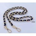 thumbnail image 3 of Cadena de metal de cuero sintético reemplazo genuino bolsa de hombro intercambiable bolsa de correa accesorios-43 pulgadas Feliz Sencillez, 3 of 5