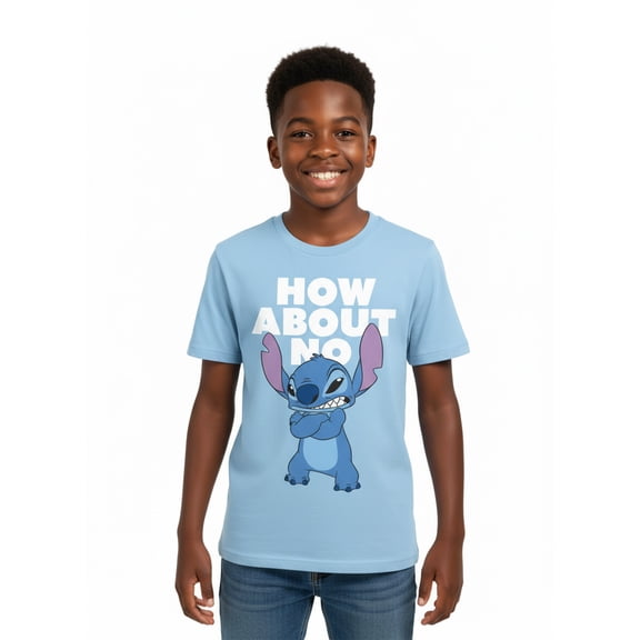 Lilo & Stitch, Boys' & Big Boys', How About No, Graphic T-Shirt, Sizes 4-18