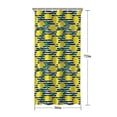 thumbnail image 5 of Yellow Lemon Fruit Leaves BlackWhite Pattern Shower Curtain 36"x72" ,Bathroom Decorative Shower Curtains Set with 12 Hooks,Modern Waterproof Washable Shower Curtain, 5 of 6