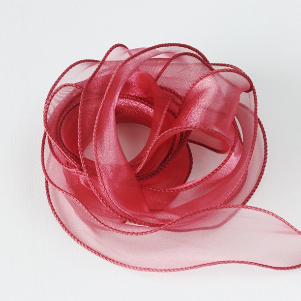 Cinta de cola de pescado, flores frescas, embalaje para pasteles, tela tejida, hilo, floristería, arreglos florales, materiales de bricolaje, cinta de hilo de malla con borde ondulado, hecha a mano