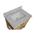 thumbnail image 3 of Birmingham 36" Bathroom Vanity with Driftwood Cabinet and Carrara Marble Top, 3 of 7