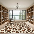 thumbnail image 2 of ODIKA 4'x6' Machine Washable Non-Slip Area Rug, Frontier Authentic Spotted Patchwork High Traffic Rug with Pad, Beige, 914294, 2 of 8