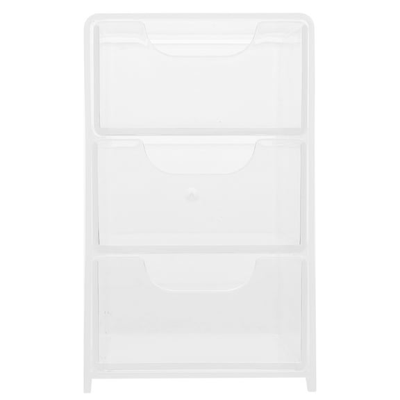 HOMEMAXS Transparent Acrylic Storage Box with Drawers for Organizing Desktops and Countertops