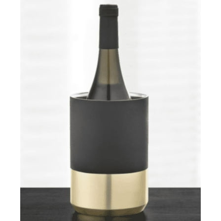 Hotel Collection Black & Gold Wine Chiller, Gold, new