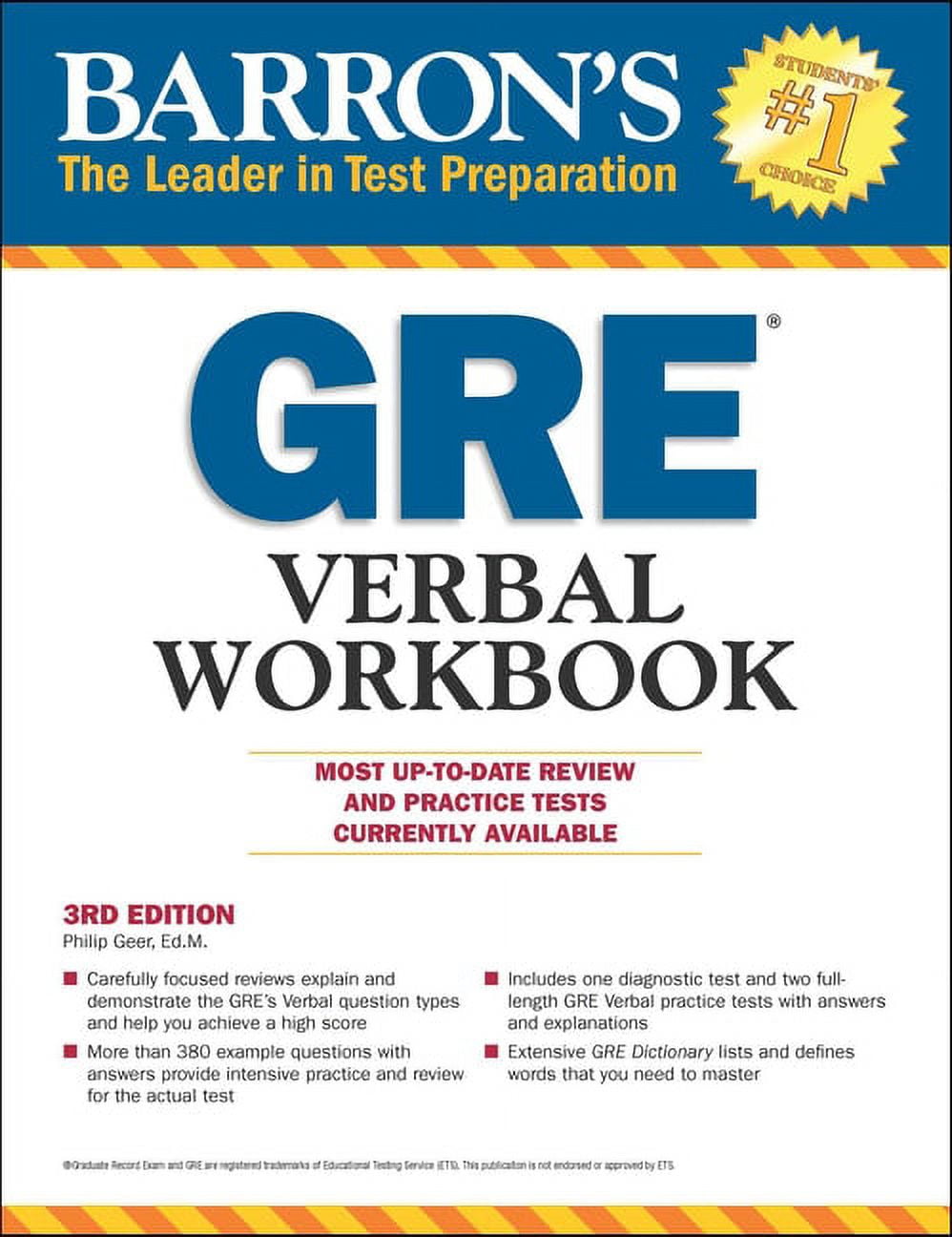 GRE Verbal Workbook : GRE Verbal Reasoning Study Guide & GRE Verbal ...