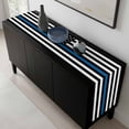 thumbnail image 5 of Blue White American Police Flag Table Runner 72 Inches Long, Honoring Law Enforcement Officers Kitchen Coffee Dining Table Decoration for Home Party Birthday Wedding Home Decor 18x72 Inches, 5 of 8