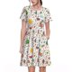 thumbnail image 1 of Easygdp Winter Christmas And New Year Deer para Vestido Transpirable de Mujer, Vestido Suelto de Manga Corta con Pliegues y Bolsillos para el Verano, 1 of 6