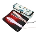 thumbnail image 3 of Hair Tool Organizer Bag with Heat Resistant Mat Removable Travel Storage Case for Hot Air Brushes Curling Irons Blue and Green Turtles, 3 of 8