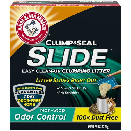 Arm & Hammer SLIDE Easy Clean-Up Litter, Non-Stop Odor Control 28lb