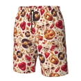 thumbnail image 4 of Goofa Maillot de Bain Rétro Crâne Imprimé Lèvres pour Hommes Été Séchage Rapide Short de Plage Maillots de Bain-TTG, 4 of 6