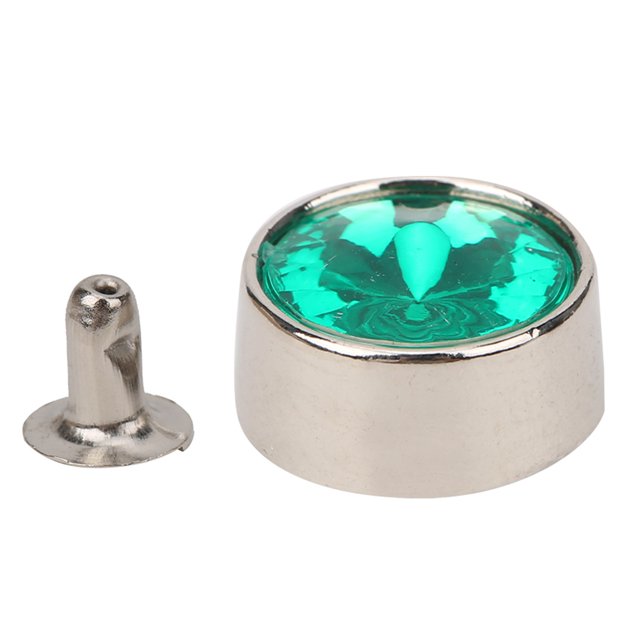 Remaches de cristal con diamantes de imitación, 20 piezas, remaches redondos, remaches para decoración de zapatos, remaches meticulosamente diseñados