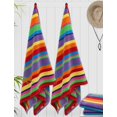 thumbnail image 4 of Toallas de Playa COTTON CRAFT Verano de Siam 89x178 cm 450 gsm Paquete de 2, 4 of 9