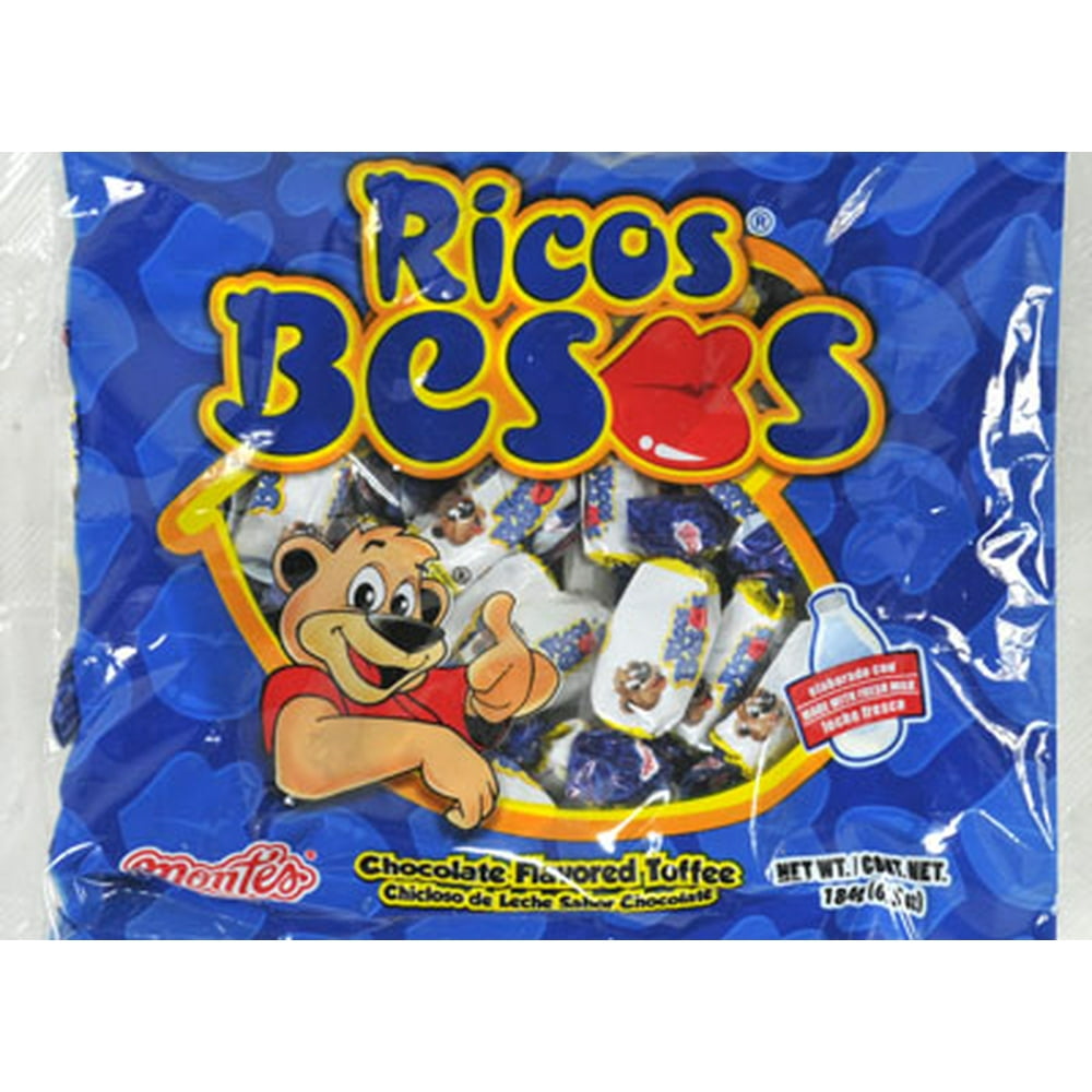 Ricos Besos Chocolate Flavored Toffee Candy, 6.5 oz