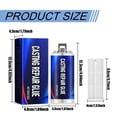 thumbnail image 4 of Metal Casting Repair Glue Set,Strong Foundry Glue, High Strength Bond Waterproof Enhanced Casting Glues Adhesive for Plastic, Ceramic, Wood, Fast Curing & Heat Resistant, Quick Fix(2 Blue), 4 of 5