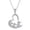 Heart Elephant, variant on Charmsy Elephant style Chain Pendant Necklace for Women 18 Inches