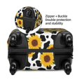 thumbnail image 2 of Fotbe Cute Cow Print Sunflower A Funda Protectora para Equipaje, Antirrayones y Resistente a la Suciedad, Compatible con Maletas de 18 a 32 Pulgadas-Large, 2 of 7