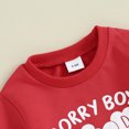 thumbnail image 5 of Bagilaanoe 2Pcs Toddler Baby Boy Valentine's Day Clothes Letter Print Long Sleeve Sweatshirt Tops + Sweatpants 6M 12M 18M 24M 3T Kids Pants Set, 5 of 8