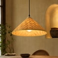 thumbnail image 6 of Woven Bamboo Lampshade Decorative Light Cover for Indoor Table and Floor Lamp, Softens Light for Living Room Bedroom Dining Room Interior, 6 of 6
