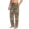 thumbnail image 2 of Men's Pajama Pants Ethnic Bohemian Mandala Paisley Flower Cotton Long Sleepwear Lounge Pants L, 2 of 7