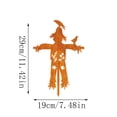 thumbnail image 4 of Yard Decor Metal Scarecrow Garden Stake for Outdoor Patio Fall Halloween Display, Patio Yard Garden Bed Ornament, Weather-Resistant Lawn Art, 4 of 5
