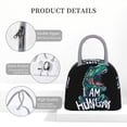 thumbnail image 4 of Fotbe Hungry Tyrannosaurus Bolsa de Almuerzo con Estampado, Lonchera Aislada, Contenedor de Comida Reutilizable Tipo Cooler a Prueba de Fugas, 4 of 6