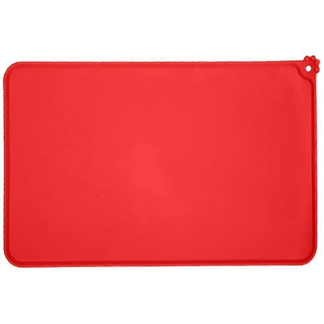 Silicone Pet Feeding Mat, Waterproof Mat For Dog And ls, Raised Edges, Anti-slip Tray Mats