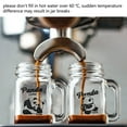 thumbnail image 4 of Mini Yogurt Jar,Airtight Clear Glass Jar Honey Storage Can Lemonade Storage Pot Coffee Concentrate Sealing Canister With Handle For Travel Family Office Walking, 4 of 8