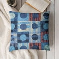 thumbnail image 3 of YINGXI Pillow Covers Blue Tassel Pillow Cases Navy Blue Decorative Cushion Covers for Couch Sofa 20x20in, 3 of 5