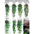 thumbnail image 5 of Morning Glory Wall Hanging - Imitation Silk Flowers, Realistic Petals and Leaves, Hygienic Easy-clean Design, Home Living Room Decor, Topliu, 5 of 9