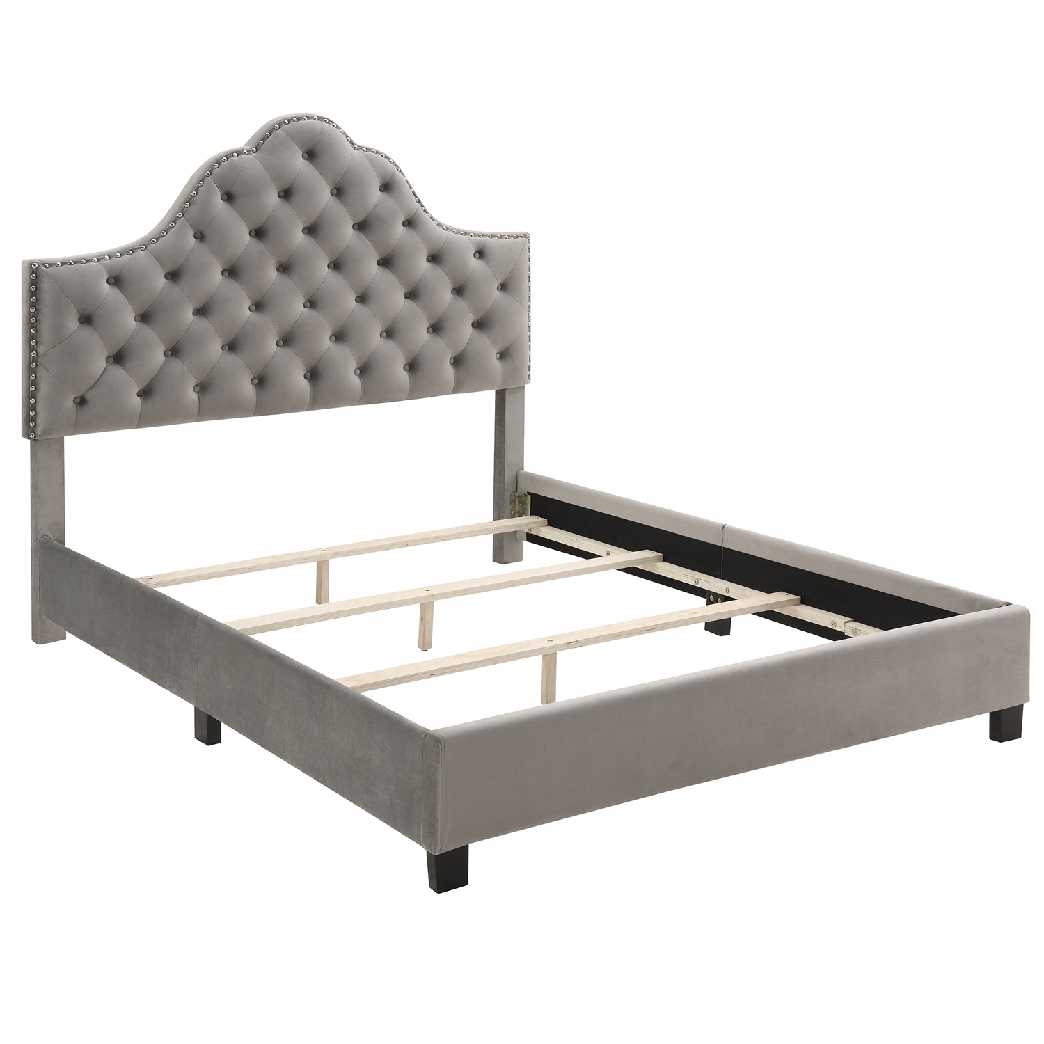 Nspire 101-292Q-GY 60 in. Greta Bed in Grey - Queen Size - image 4 of 6