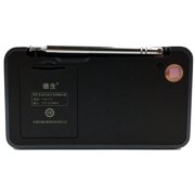 Tecsun X3 High Definition Speaker with Aluminum Case and built in FM radio and MP3 Player - Black