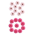 thumbnail image 1 of 20 piezas de cabezas de flores de margarita de gerbera artificiales para bricolaje rosa y rojo rosa, 1 of 9