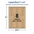 thumbnail image 6 of Avery Kraft Brown Lollipop Labels, 1" x 4", 120 Labels, 6 of 9