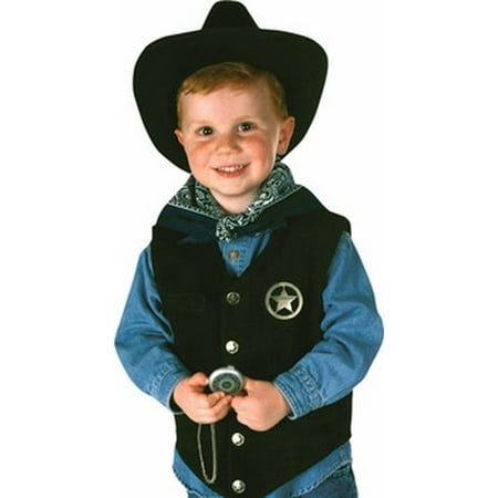 Child Cowboy Costume Set~Small 4-6 / Black
