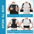 thumbnail image 4 of Aofit Posture Corrector Back Brace for Women and Men Adjustable Full Back Support, 4 of 7