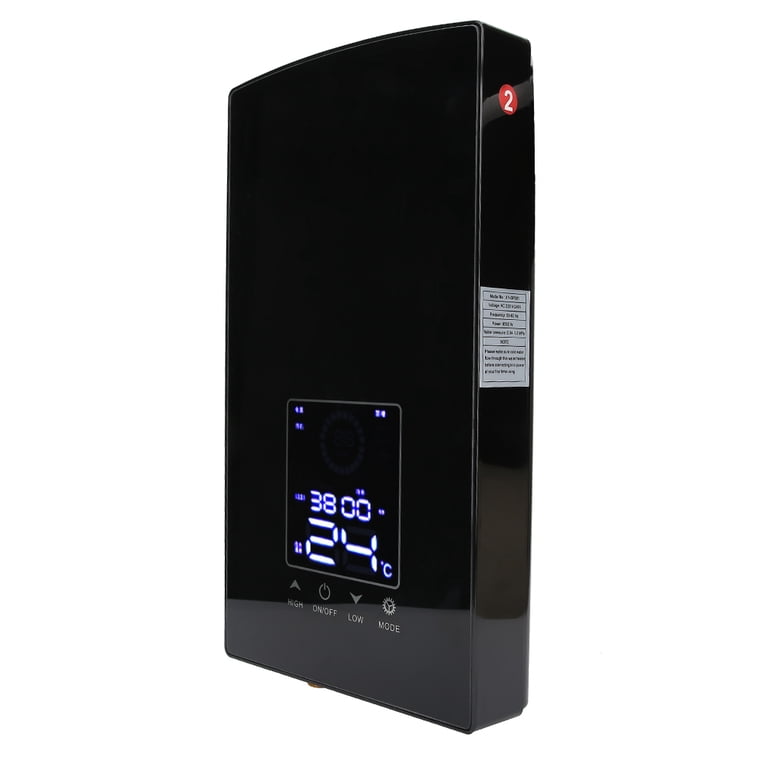 Water Heater, Intelligent Constant Temperature Chip Electric Water Heater  Built-in Anti-leakage Protection Wall Mounted For Showering For Washing  Dishes Black - Walmart.com