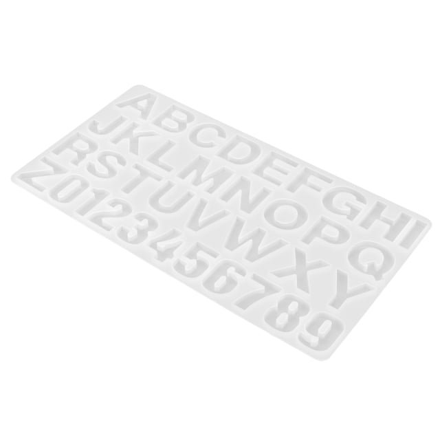 Molde para tartas, molde de silicona con patrón de números y letras en inglés, molde para chocolate, diseño aerodinámico