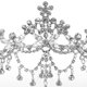 thumbnail image 4 of KAKOWELY Tiara de reina de cristal con corona de plata, diadema barroca para boda, corona de reina, tiara nupcial para fiesta de cumpleaños, boda, compromiso, 4 of 5