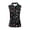 Z2Black, variant on Trendfront Womens Sleeveless Golf Polo Shirt Quarter Zip Neck Retro Floral Peace Sign Print Casual Tennis Tank Tops