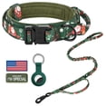 thumbnail image 1 of Collar táctico para perros DAGANXI de nailon ajustable con asa, color verde, 1 of 6
