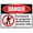 Warning Sign 2, variant on Danger Hazard Area No Unauthorized Personnel Sign, 8"x12" Aluminum Tin Sign, Restricted Zone Decor for Home Coffee Bar