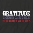 thumbnail image 2 of Gratitude T-Shirt | Cute Quote Black Tee Gift, 2 of 5