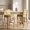 Olive, variant on French Country Bar Stools Set of 2, Grey Rattan Counter Height Stools, Linen Upholstered, Farmhouse Wooden Barstools with Cane Back, Kitchen Island Chairs, Sillas para Barra de Cocina (Gray, 2 Pcs)